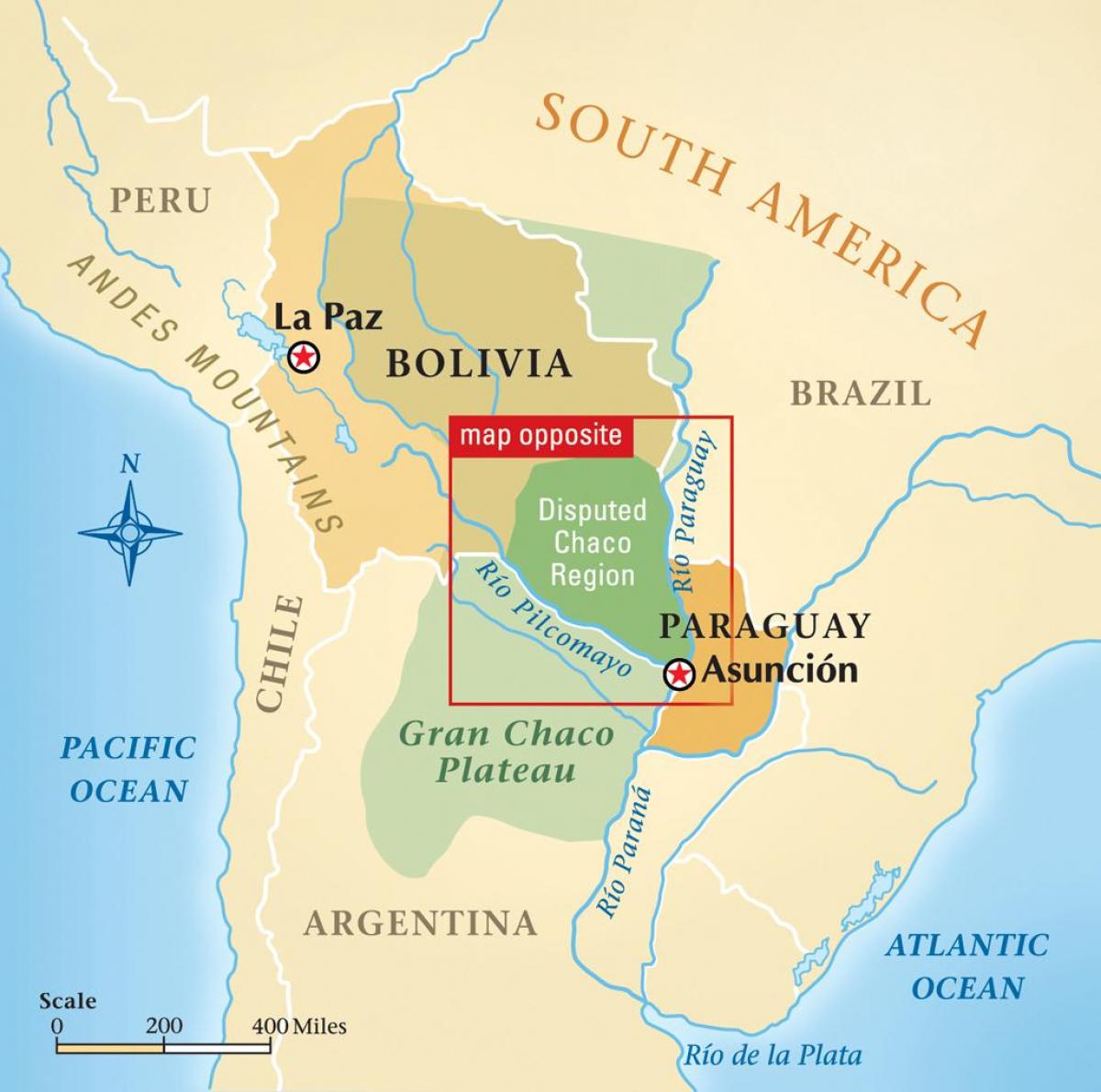 Карта на рио Парагвај