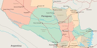 Парагвај asuncion мапа