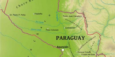 Карта на Парагвај географија